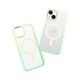 thumbnail image 1 of Allytechgroup iPhone 14 Plus Case with Screen Protector, Compatible with Magsafe Transparent Matte Back Cover Anti-Scratch Drop Protective Phone Case for Apple iPhone 14 Plus, Green, 1 of 7