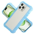 thumbnail image 1 of Allytechgroup for iPhone 14 Plus Clear Case, Hybrid TPU PC Rugged Corner Protective Matte Back Cover Anti-Scratch Not-Yellowing Phone Case Cover for Apple iPhone 14 Plus, Blue, 1 of 8