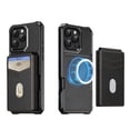 thumbnail image 1 of Allytechgroup for iPhone 14 Pro Case Compatible with Magsafe, RFID Blocking 2 in 1 Detachable PU Leather Magnetic Wallet Stand Case with Credit Card Slots Holder Kickstand Shockproof Cover, Black, 1 of 8