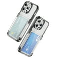 thumbnail image 1 of Allytechgroup iPhone 14 Pro Clear Case with Cards Holder, Soft TPU Back Shell Bumper Anti-Scratch Shockproof Bumper Not Yellowing Slim Phone Case for Apple iPhone 14 Pro, Black, 1 of 8