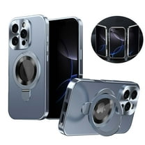 Allytechgroup iPhone 14 Pro Max Case with Anti-Spy Screen Protector Film, Compatible with Mag-safe Shockproof Privacy Protection Anti-Scratch Ring Stand Phone Case for Apple iPhone 14 Pro Max,Blue