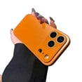 thumbnail image 1 of Allytechgroup iPhone 14 Pro Max Case with Build in Camera Lens Protector, Full Body Protective Slim Fit Shockproof Anto-Fingerprint Non-Slip Bumper Rugged Matte Back Cover for Women Men, Orange, 1 of 7