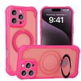 thumbnail image 1 of Allytechgroup iPhone 14 Pro Max Case with Magnetic Ring Kickstand, Compatible with MagSafe Military-Grade Shockproof Cover with Built-in Metal Stand, Slim Anti-Slip Matte TPU+PC Back Cover,Rose, 1 of 10