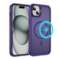 thumbnail image 1 of Allytechgroup iPhone 14 / iPhone 13 Case Magnetic, Compatible with Magsafe Matte Back Cover Military Grade Shockproof Anti-Scratch Slim Fit Phone Case Cover for Apple iPhone 14/ iPhone 13, Purple, 1 of 9