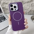 thumbnail image 1 of Allytechgroup for iPhone 15 Case, Built-in Camera Lens Kickstand Support Wireless Charging Slim Bumper Shockproof Protective Magnetic Back Cover for iPhone 15, Darkpurple, 1 of 9