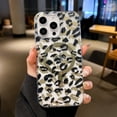 thumbnail image 1 of Allytechgroup for iPhone 15 Plus Case, Glossy Leopard Print Back Cover Support Wireless Charging Shock-Absorbent PC+TPU, Magnetic Flat Design Case for iPhone 15 Plus, Black, 1 of 9