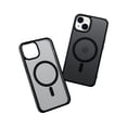 thumbnail image 1 of Allytechgroup iPhone 15 Plus Case with Screen Protector, Compatible with Magsafe Transparent Matte Back Cover Anti-Scratch Drop Protective Phone Case for Apple iPhone 15 Plus, Black, 1 of 7