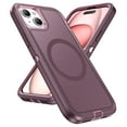 thumbnail image 1 of Allytechgroup iPhone 15 Plus Magsafe Case with Screen Protector, Military Grade Shockproof Rugged Hybrid Hard PC Back Cover Wireless Charging Bumper Phone Case for Apple iPhone 15 Plus,Purple, 1 of 7