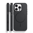 thumbnail image 1 of Allytechgroup iPhone 15 Pro Case, Compatible with Mag-safe Slim Shockproof Protective Cover with Carbon Fiber Texture Wireless Charging Support Phone Case for Apple iPhone 15 Pro, Black, 1 of 8