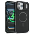 thumbnail image 1 of Allytechgroup for iPhone 15 Pro Case, Slim Magnetic Carbon Fiber Back Cover Anti-Scratch, Shockproof Wireless Charging Compatible Non-Slip Design Shockproof Bumper for Women Men, Black, 1 of 8