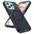 thumbnail image 1 of Allytechgroup iPhone 15 Pro Magsafe Case with Screen Protector, Military Grade Shockproof Rugged Hybrid Hard PC Back Cover Wireless Charging Bumper Phone Case for Apple iPhone 15 Pro,Darkblue, 1 of 7