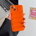 thumbnail image 1 of Allytechgroup for iPhone 15 Pro Max Case, Buffer Back Cover Stylish Design Shockproof Soft Silicone Rugged Anti-Scratch Phone Case Cover for iPhone 15 Pro Max, Orange, 1 of 10
