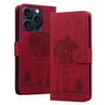 thumbnail image 1 of Allytechgroup for iPhone 15 Pro Max Case with Credit Card Slot, RFID Blocking PU Leather Flip Wallet Case for Women Girls Shockproof Protective Case Cover for iPhone 15 Pro Max, Red, 1 of 6