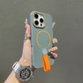 thumbnail image 1 of Allytechgroup iPhone 15 Pro Max Case with Strap, Magnetic Back Cover Compatible with Magsafe Slim Fit Shockproof Anti-Scratch Bumper Rugged Phone Case Cover for Apple iPhone 15 Pro Max,Gray, 1 of 5