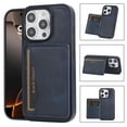 thumbnail image 1 of Allytechgroup iPhone 15 Pro Max Case Wallet, Premium PU Leather Back Cover with Cards Holder Drop Proof Shock Asorption Stylish Hybrid Phone Case for Apple iPhone 15 Pro Max, Darkblue, 1 of 8