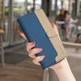 thumbnail image 1 of Allytechgroup iPhone 15 Pro Max Wallet Case, Stiching Color Stylish PU Leather Flip Cover RFID Blocking Cards Slots Stand Magnetic Closure Phone Case for Apple iPhone 15 Pro Max, Blue, 1 of 8