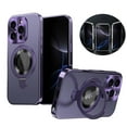 thumbnail image 1 of Allytechgroup iPhone 16 Case with Anti-Spy Screen Protector Film, Compatible with Mag-safe Shockproof Privacy Protection Anti-Scratch Ring Stand Phone Case for Apple iPhone 16,Darkpurple, 1 of 6