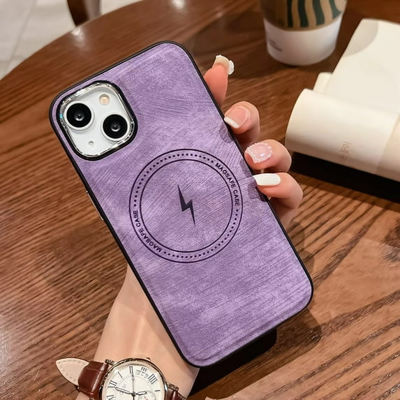 Allytechgroup iPhone 16 Case Compatible with Magsafe, Slim Fit iPhone Case for Women Men Wireless Charging Anti-Scratch Magnetic Cover for Apple iPhone 16, Purple