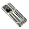 thumbnail image 1 of Allytechgroup iPhone 16 Case Cover, Heat Dissipation Design Eletroplating Frame Rugged Shockproof Drop Protection Camera Lens Protective Phone Case for Apple iPhone 16, Silver, 1 of 6