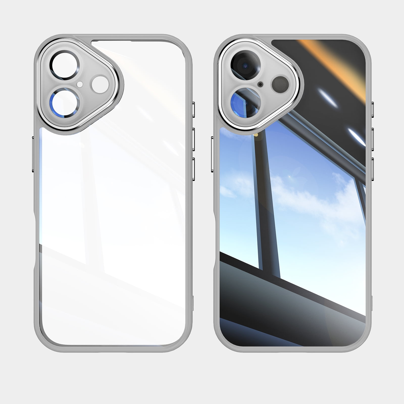 Allytechgroup iPhone 16 Case, Shockproof Bumper Slim Fit Clear
