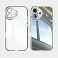 thumbnail image 1 of Allytechgroup iPhone 16 Case, Shockproof Bumper Slim Fit Clear Back Cover with Camera Lens Protector - Anti-Scratch Phone Case for Apple iPhone 16, White, 1 of 6