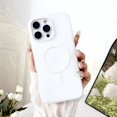 thumbnail image 1 of Allytechgroup Slim Fit Bumper Rugged Protective Shockproof Compatible with Magsafe Back Cover Protective Cell Phone Case for Apple iPhone 16, White, 1 of 8