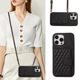thumbnail image 1 of Allytechgroup iPhone 16 Case Wallet, Crossbody Shoulder Strap Anti-Scratch Cards Slots Stand Feature Shockproof Protective Stylish Phone Case Cover for Apple iPhone 16, Black, 1 of 6