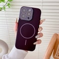 thumbnail image 1 of Allytechgroup iPhone 16 Plus Case with Camera Lens Screen Protector, Full Body Protective Compatible with Magsafe Anti-Scratch Bumper Phone Case for Apple iPhone 16 Plus, Winered, 1 of 7