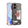 thumbnail image 1 of Allytechgroup iPhone 16 Plus Case with Ring Holder, Kickstand Magnetic Case Compatible with Car Mount Bumper Rugged Shockproof Clear Back Cover Phone Case for Apple iPhone 16 Plus, Rosegold, 1 of 6