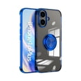 thumbnail image 1 of Allytechgroup iPhone 16 Plus Case with Ring Holder, Kickstand Magnetic Case Compatible with Car Mount Bumper Rugged Shockproof Clear Back Cover Phone Case for Apple iPhone 16 Plus, Blue, 1 of 6