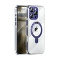 thumbnail image 1 of Allytechgroup for iPhone 16 Plus Clear Case with Kickstand, Not Yellowing Support Wireless Charging Slim Phone Case Shockproof Protective Magnetic for iPhone 16 Plus, Darkpurple, 1 of 8
