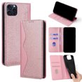 thumbnail image 1 of Allytechgroup for iPhone 16 Plus Wallet Case, RFID Blocking [2 Card Holder] Kickstand PU Leather Shockproof Protective Flip Cover Compatible with iPhone 16 Plus Women Girls, Rosegold, 1 of 9