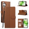 thumbnail image 1 of Allytechgroup for iPhone 16 Plus Wallet Case, Stylish Phone Case with Card Slots RFID Blocking Flip Stand PU Leather Shockproof Convenient Hand Wrist Case Cover for iPhone 16 Plus, Brown, 1 of 9