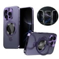 thumbnail image 1 of Allytechgroup iPhone 16 Pro Case with Anti-Spy Screen Protector Film, Compatible with Mag-safe Shockproof Privacy Protection Anti-Scratch Ring Stand Phone Case for Apple iPhone 16 Pro,Darkpurple, 1 of 6