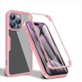 thumbnail image 1 of Allytechgroup for iPhone 16 Pro Case with Built-in Screen Protector, Full Body Protection Hard Acrylic Back Lightweight Scratch Resistant Clear Cover for iPhone 16 Pro - Pink, 1 of 7
