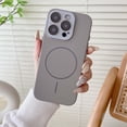thumbnail image 1 of Allytechgroup iPhone 16 Pro Case with Camera Lens Screen Protector, Full Body Protective Compatible with Magsafe Anti-Scratch Bumper Phone Case for Apple iPhone 16 Pro, Gray, 1 of 7