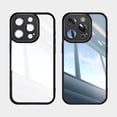 thumbnail image 1 of Allytechgroup iPhone 16 Pro Case, Shockproof Bumper Slim Fit Clear Back Cover with Camera Lens Protector - Anti-Scratch Phone Case for Apple iPhone 16 Pro, Black, 1 of 6