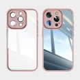 thumbnail image 1 of Allytechgroup iPhone 16 Pro Case, Shockproof Bumper Slim Fit Clear Back Cover with Camera Lens Protector - Anti-Scratch Phone Case for Apple iPhone 16 Pro, Pink, 1 of 6