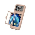 thumbnail image 1 of Allytechgroup iPhone 16 Pro Case with Sliding Camera Lens Protector, Shockproof Full Body Protective Anti-Slip Card Holder Wallet Phone Case for Apple iPhone 16 Pro, Rosegold, 1 of 6