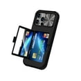 thumbnail image 1 of Allytechgroup iPhone 16 Pro Case with Sliding Camera Lens Protector, Shockproof Full Body Protective Anti-Slip Card Holder Wallet Phone Case for Apple iPhone 16 Pro, Black, 1 of 6