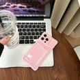 thumbnail image 1 of Allytechgroup for iPhone 16 Pro Max with Cards Holder, Slim Fit Phone Case with Credit Card Slot for Women Girls Shockproof and Anti-Scratch Protective Back Cover for iPhone 16 Pro Max, Pink, 1 of 8