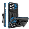 thumbnail image 1 of Allytechgroup for iPhone 16 Pro Max Case with Belt Clip Holster, Slim Phone Not Hot/Fast Heat Dissipation Case with Kickstand Military Grade Drop Protection for iPhone 16 Pro Max, Blue, 1 of 15
