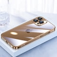 thumbnail image 1 of Allytechgroup iPhone 16 Pro Max Case with Camera Lens Protctor, Crystal Clear Back Cover Heavy Duty Shockproof Drop Proof Anti-Scratch Phone Case for Apple iPhone 16 Pro Max, Titaniumgold, 1 of 6
