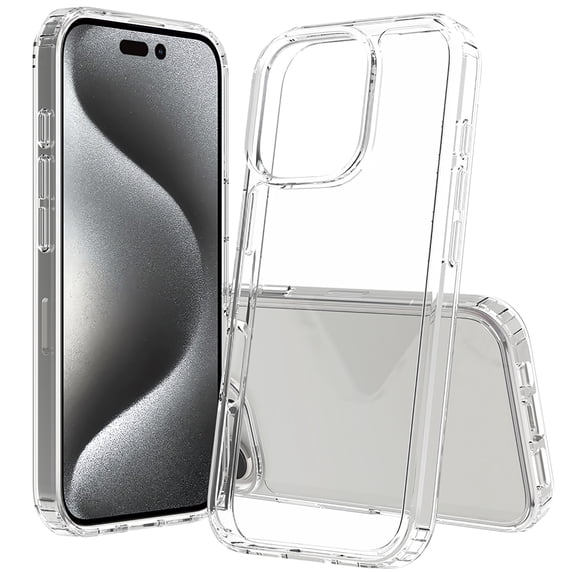Allytechgroup iPhone 16 Pro Max Case Clear, Slim Fit Acrylic Transparent Shockproof Not-Yellowing Bumper Minimalist Phone Case for Apple iPhone 16 Pro Max, Clear
