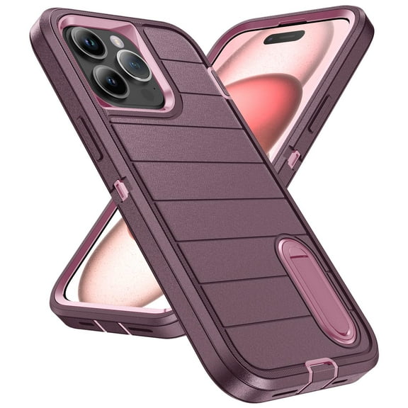 Allytechgroup for iPhone 16 Pro Max Case, [Military Grade Drop Protection] Dropproof Heavy Duty Tough Rugged Shockproof Phone Case for iPhone 16 Pro Max, Purple
