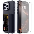 thumbnail image 1 of Allytechgroup iPhone 16 Pro Max Case with Screen Protector, Hidden Cards Slots & Makeup Mirror Full Body Shockproof Anti-Scratch Drop Proof Phone Case Cover for Apple iPhone 16 Pro Max, Black, 1 of 6