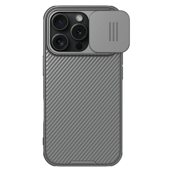 Allytechgroup for iPhone 16 Pro Max Case, Slide Camera Cover Shockproof Rugged Protective TPU PC Back Cover Slim Lightweight Case Compatible with iPhone 16 Pro Max for Women Men, Titaniumgray