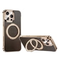 thumbnail image 1 of Allytechgroup for iPhone 16 Pro Max Case with Stand, Built-in Ring Holder Kickstand Support Wireless Charging Shockproof Protective Magnetic Back Cover for iPhone 16 Pro Max, Gold, 1 of 7