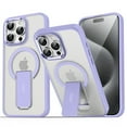 thumbnail image 1 of Allytechgroup iPhone 16 Pro Max Magnetic Case, Compatible with Magsafe Wireless Charging Support Bumper Shockproof Kickstand Translucent Matted Phone Case for Apple iPhone 16 Pro Max, Lavender, 1 of 10