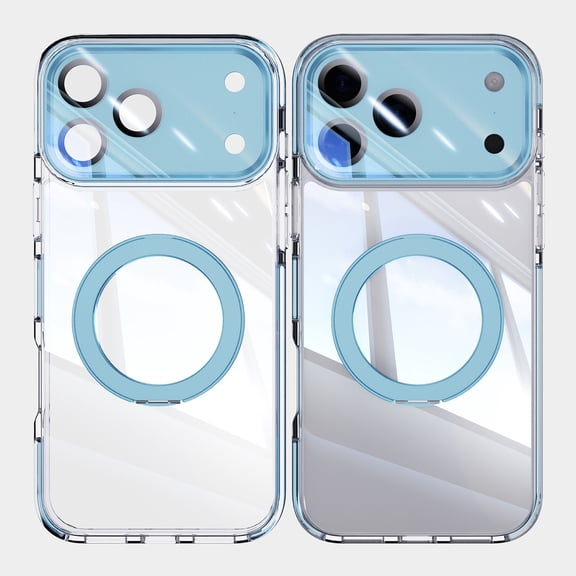 Allytechgroup for iPhone 16 Pro Protective Case with Ring Holder Kickstand, Shock-Absorbent Anti-Scratch Dust/Dirt Proof Anti-Fingerprint Features Shockproof Back Cover for Women Men, Blue
